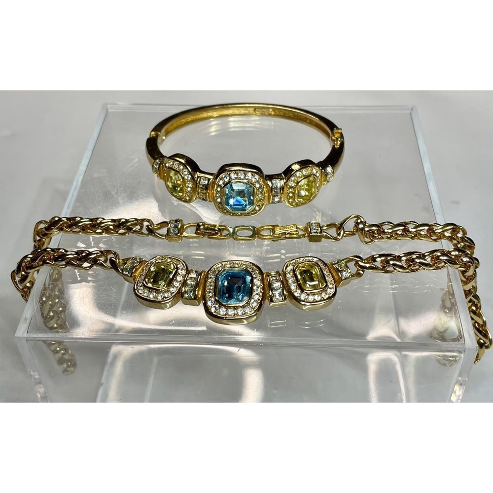 Christian Dior Yellow Gold Tone Matching Jewelry Set - Picture 5 of 13